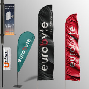 The Business City Graphic Design Team - Outdoor Branded Flags