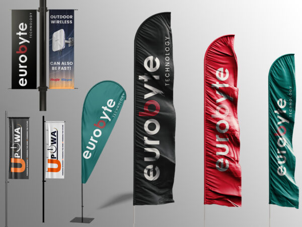 The Business City Graphic Design Team - Outdoor Branded Flags